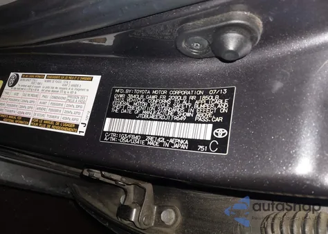 2013 Toyota Corolla Le from USA, damaged, VIN JTDBU4EEXDJ119649